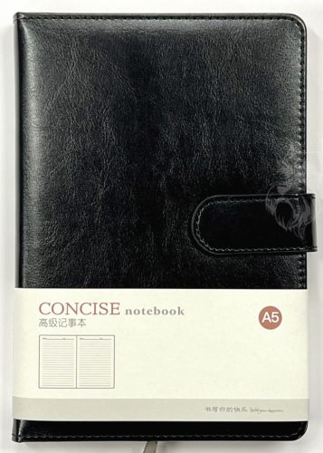 Notesz A5 mágneses fekete - 002-25