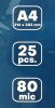 Lamináló fólia A/4 Trend 80 mikronos 25 darabos