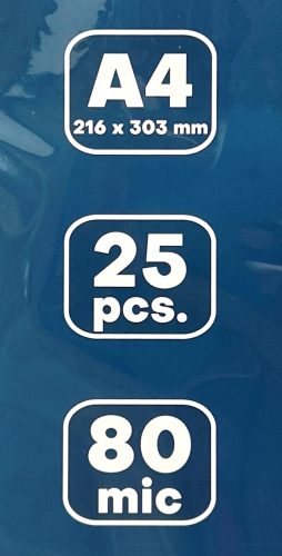 Lamináló fólia A/4 Trend 80 mikronos 25 darabos