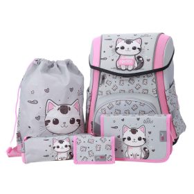 Iskolatáska szett 4 darabos Premium - Cat