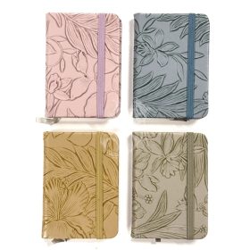 Notesz A/7 gumis virágos - 5801-4