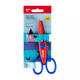 14- Olló Apli Kids cikk-cakk 13,5 cm