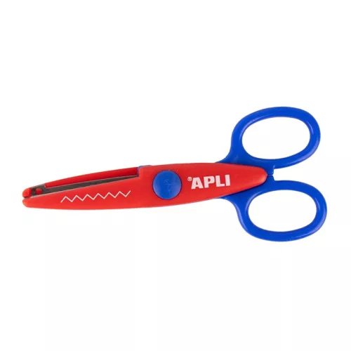 14- Olló Apli Kids cikk-cakk 13,5 cm