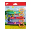 14- Olló Apli Kids cikk-cakk 13,5 cm - 3 darabos
