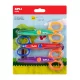 14- Olló Apli Kids cikk-cakk 13,5 cm - 3 darabos