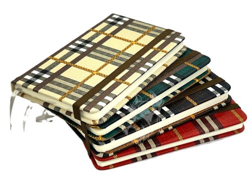 Notesz A6 gumis, kockás - 5802-7