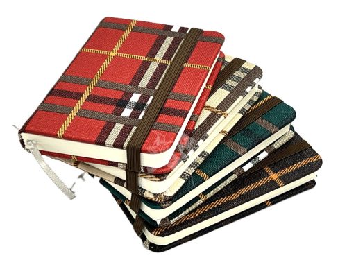 Notesz A7 gumis, kockás - 5801-7