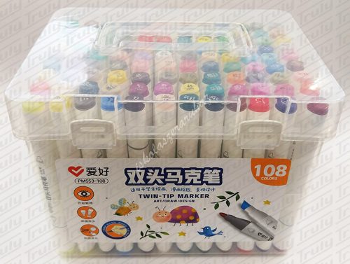 Dekormarker Aihao 108 darabos kétvégű készlet - PM553-108