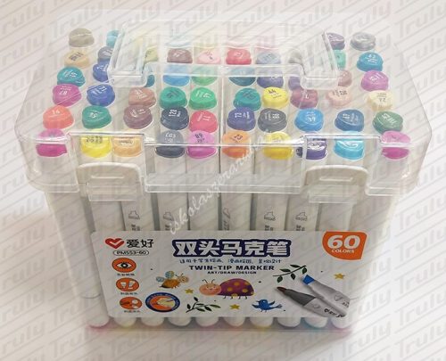 Dekormarker Aihao 60 darabos kétvégű készlet - PM553-60