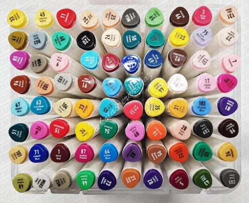 Dekormarker Aihao 80 darabos kétvégű készlet - PM553-80