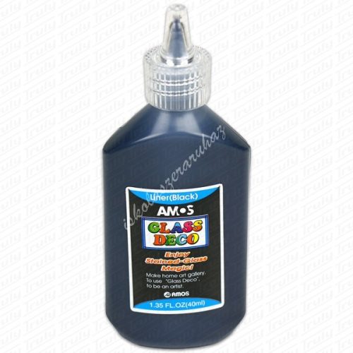 Amos kontúrfesték 40 ml - fekete