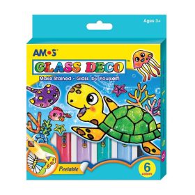 Amos 6-os üvegfesték szett 10 ml. 