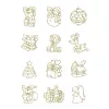 R- Üvegfesték szett Amos 10 x 10,5 ml karácsonyi + 12 sablon 