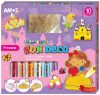 R- Üvegfesték szett Amos 10 x 10,5 ml Princess + 12 sablon 