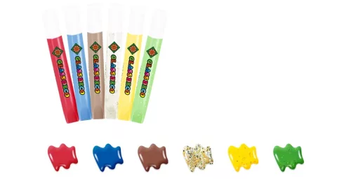 Amos üvegfesték 6 darabos szett + sablon, 10 ml karácsonyi GÖMB