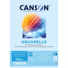 Akvarelltömb Canson A/3, 10 lapos 