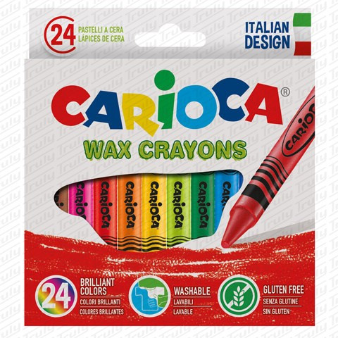 33- Zsírkréta Carioca 24 darabos vékony - 42366
