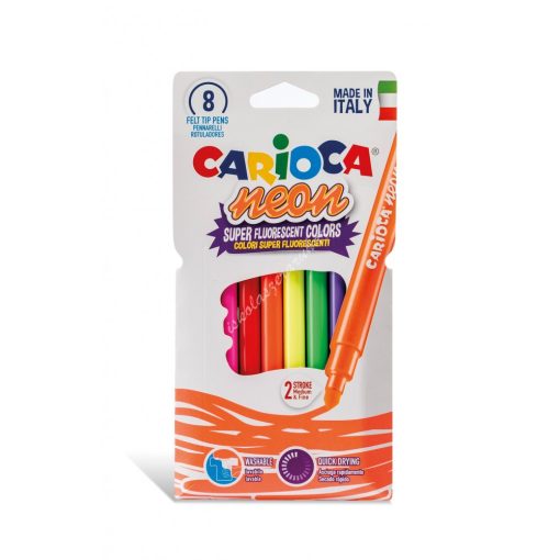 Carioca filc 8 darabos neon 42785