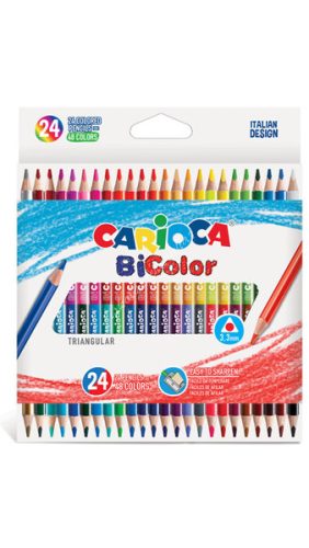 Carioca BiColor kétvégű színes ceruza (24db) - 43031