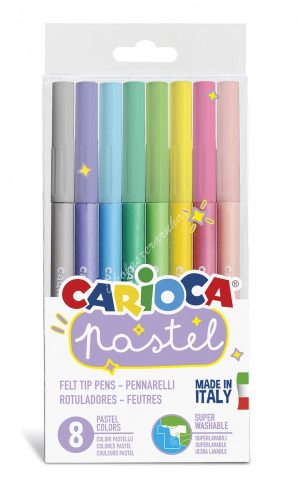 Carioca pasztell filctoll készlet (8db) - 43032