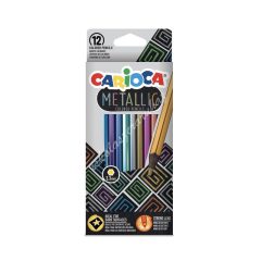 Carioca színes ceruza metál 12 darabos 43164