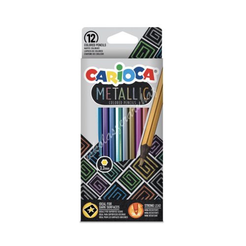 Carioca metál színes ceruza (12db) - 43164
