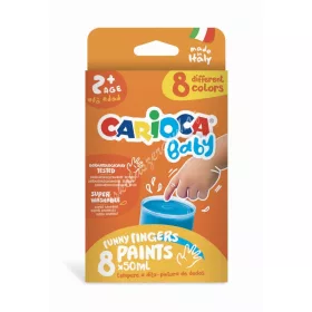 Carioca ujjfesték 8 db-os 43174