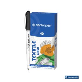 Centropen textil filc szóló tűhegyű fekete - 2639