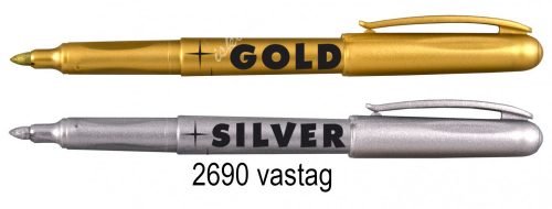Centropen arany & ezüst vastag alkoholos filctoll 2690