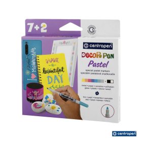 Centropen Dekor pasztell filctoll készlet (7+2) - 2738