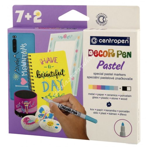 Dekor filc Centropen 7+2 Pasztell - 2738