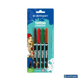 Centropen Tattoo filctoll készlet (4db) - 2880