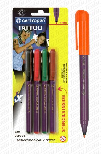 Centropen Tattoo filctoll készlet (4db) - 2880
