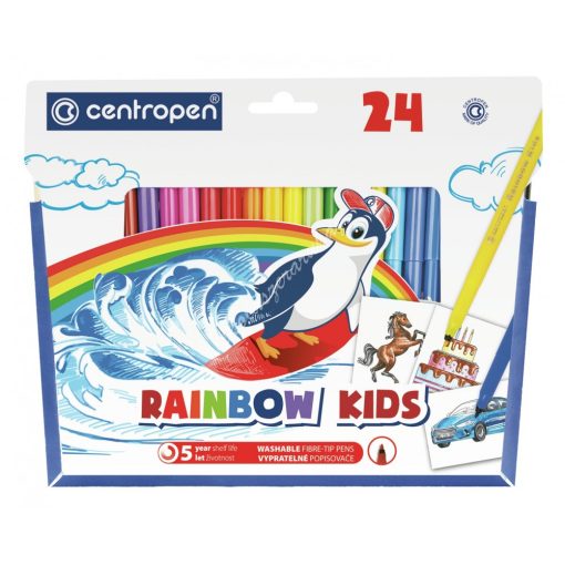 Centropen filc Rainbow Kids 24 darabos 7550/24
