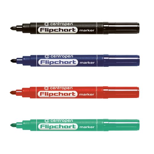 Centropen Flipchart filctoll - 4 színben - 8550