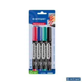 Centropen alkoholos filctoll 4 darabos szett csúcsos 8566/4