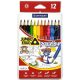 Színes ceruza Centropen 12 darabos JUMBO - 9522-12