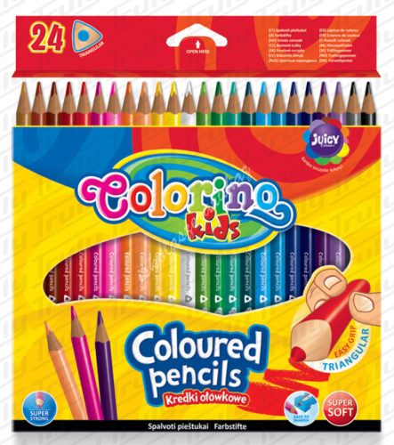 Colorino háromszögletű színes ceruza (24db) - 51828