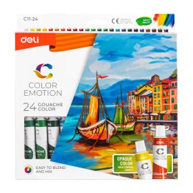   14- Tempera tubusos Deli Color Emotion 24 x 12 ml. - DEC11-24