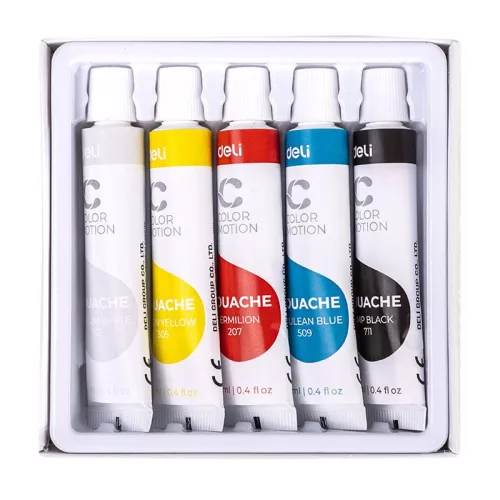 14- Tempera tubusos Deli Color Emotion 5 x 12 ml. - DEC11-5