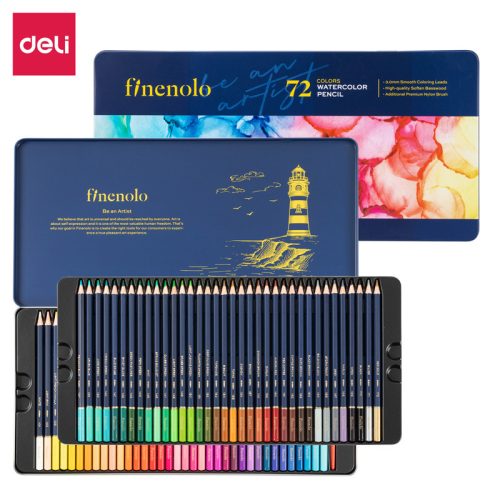 Deli Finenolo fémdobozos színes ceruza akvarell (72db) - DEC-129-72