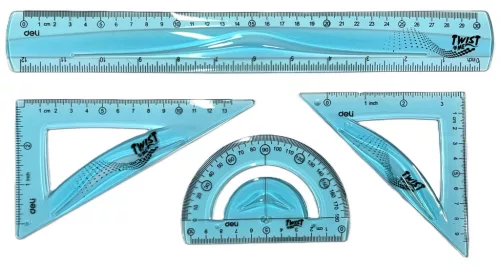 Vonalzó szett Deli hajlítható 30 cm - H23