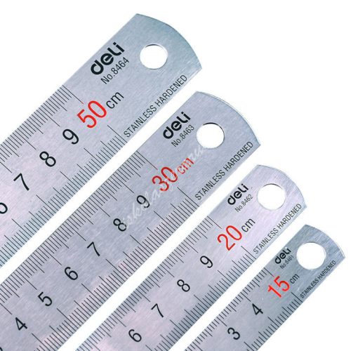 Vonalzó Deli fém PRO 15 cm DEL08461
