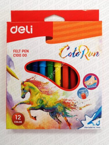 Deli Colorun filctoll készlet (12db) - 10000