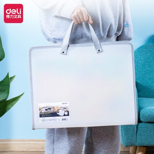 08- Portfóliótáska Deli műanyag - A/3