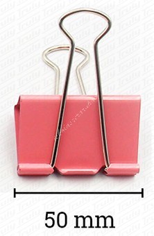 Binder kapocs színes 51 mm, Deli, 12 darabos