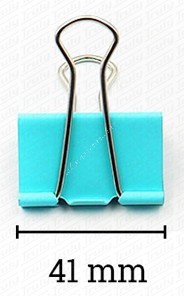 Deli binder kapocs színes 41 mm