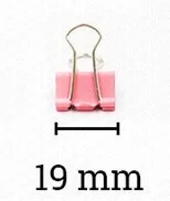 Deli binder kapocs színes 19 mm