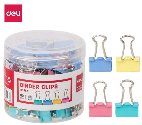 Deli binder kapocs színes 15 mm