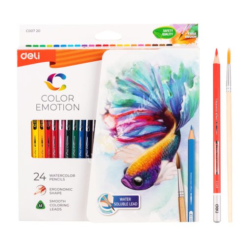 Deli akvarell színes ceruza 24-es Color Emotion C00720